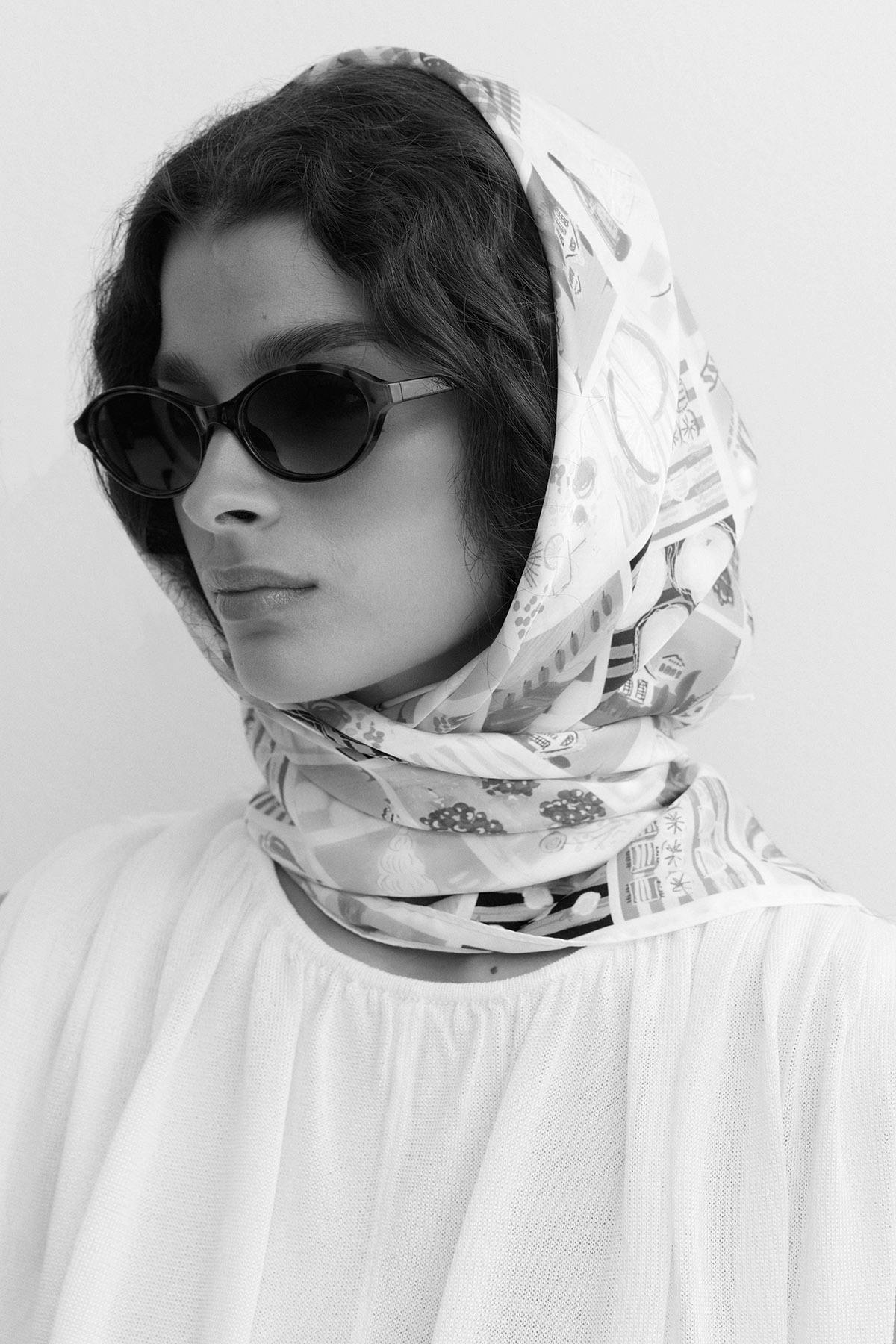 Satin scarf