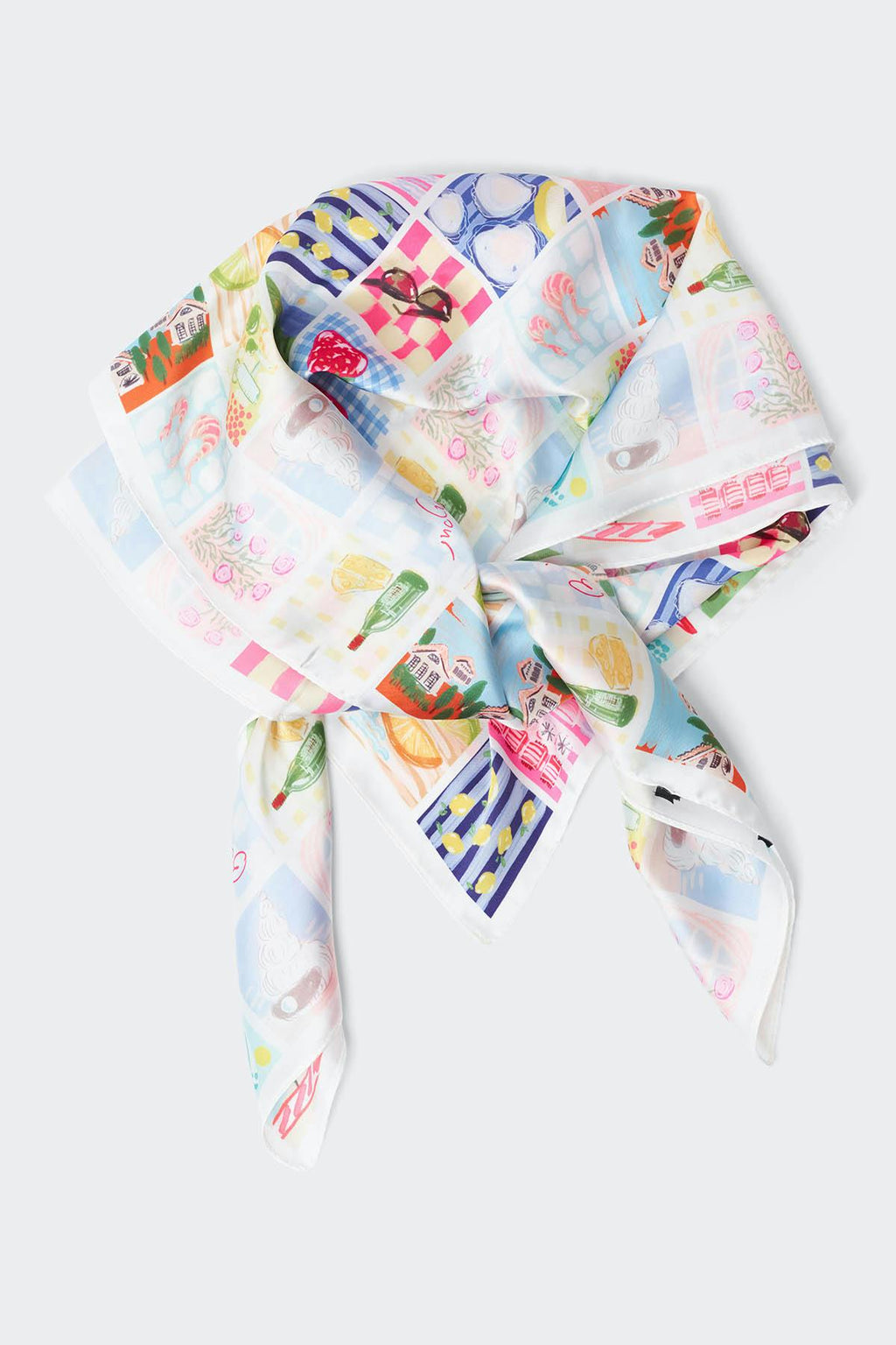 Satin scarf