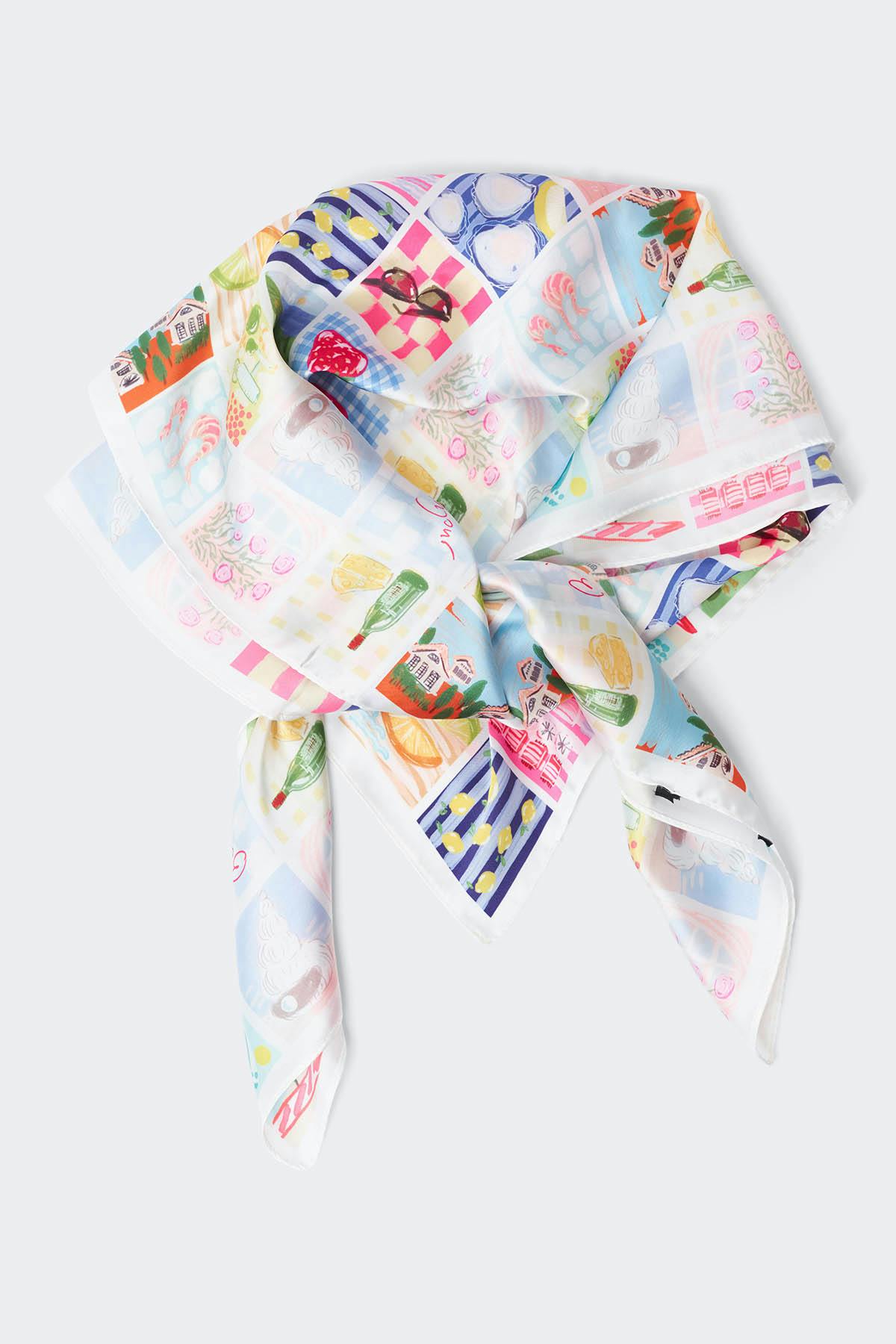 Satin scarf