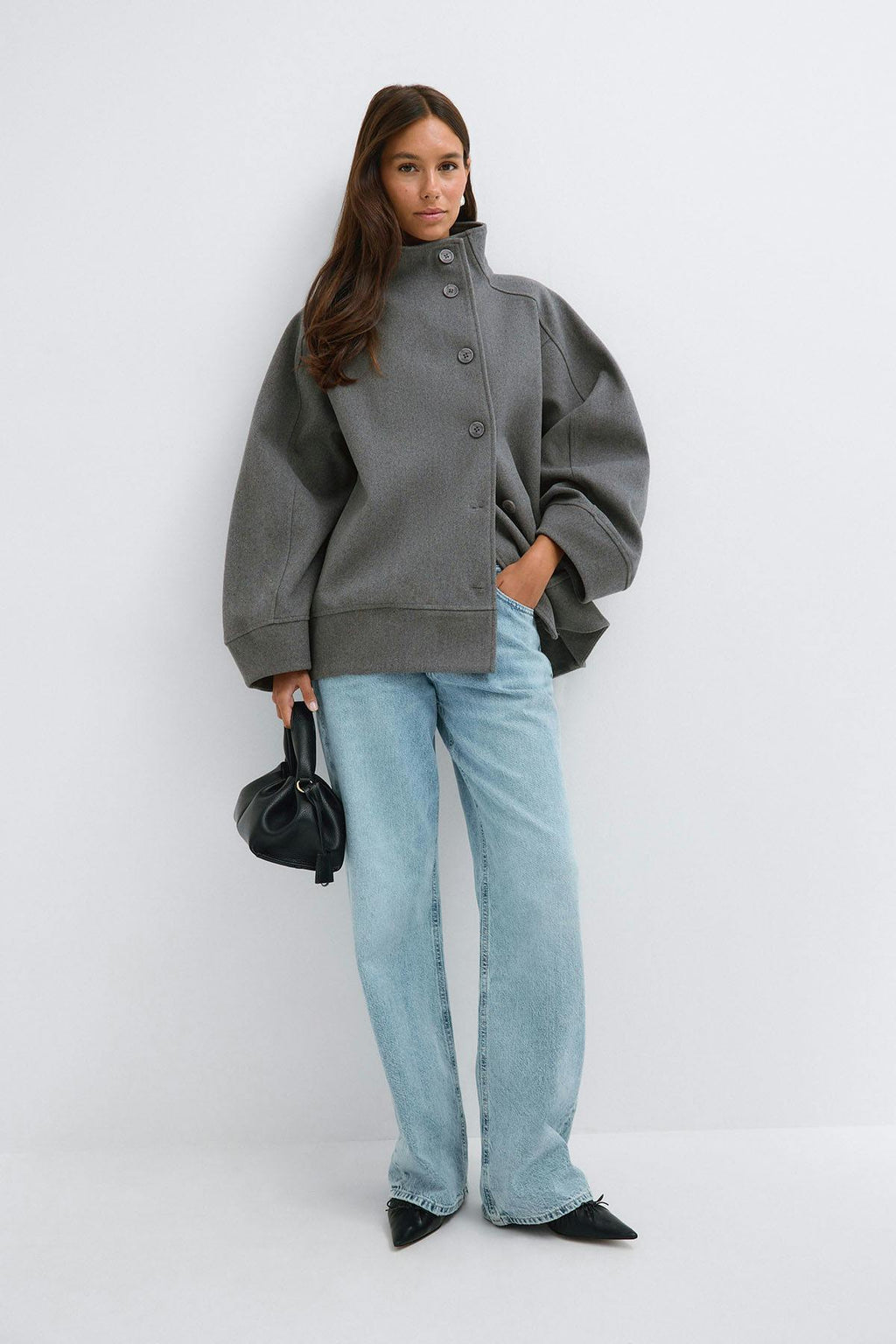 Funnel neck jacket