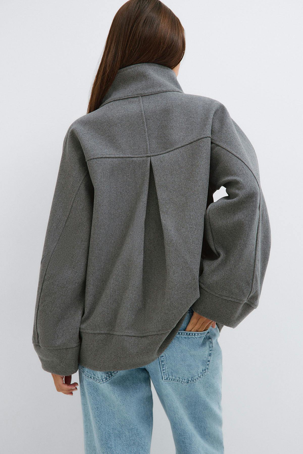 Funnel neck jacket