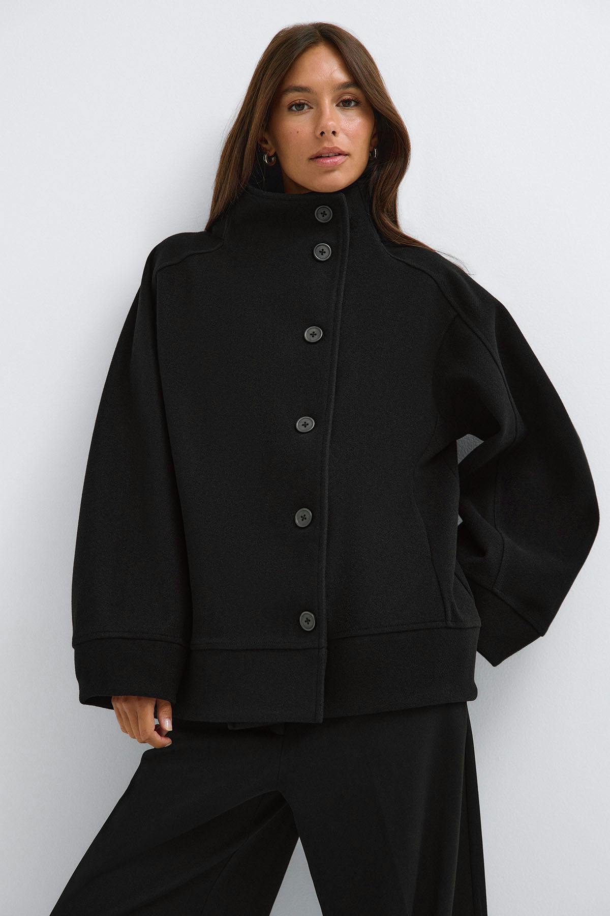 Funnel neck jacket