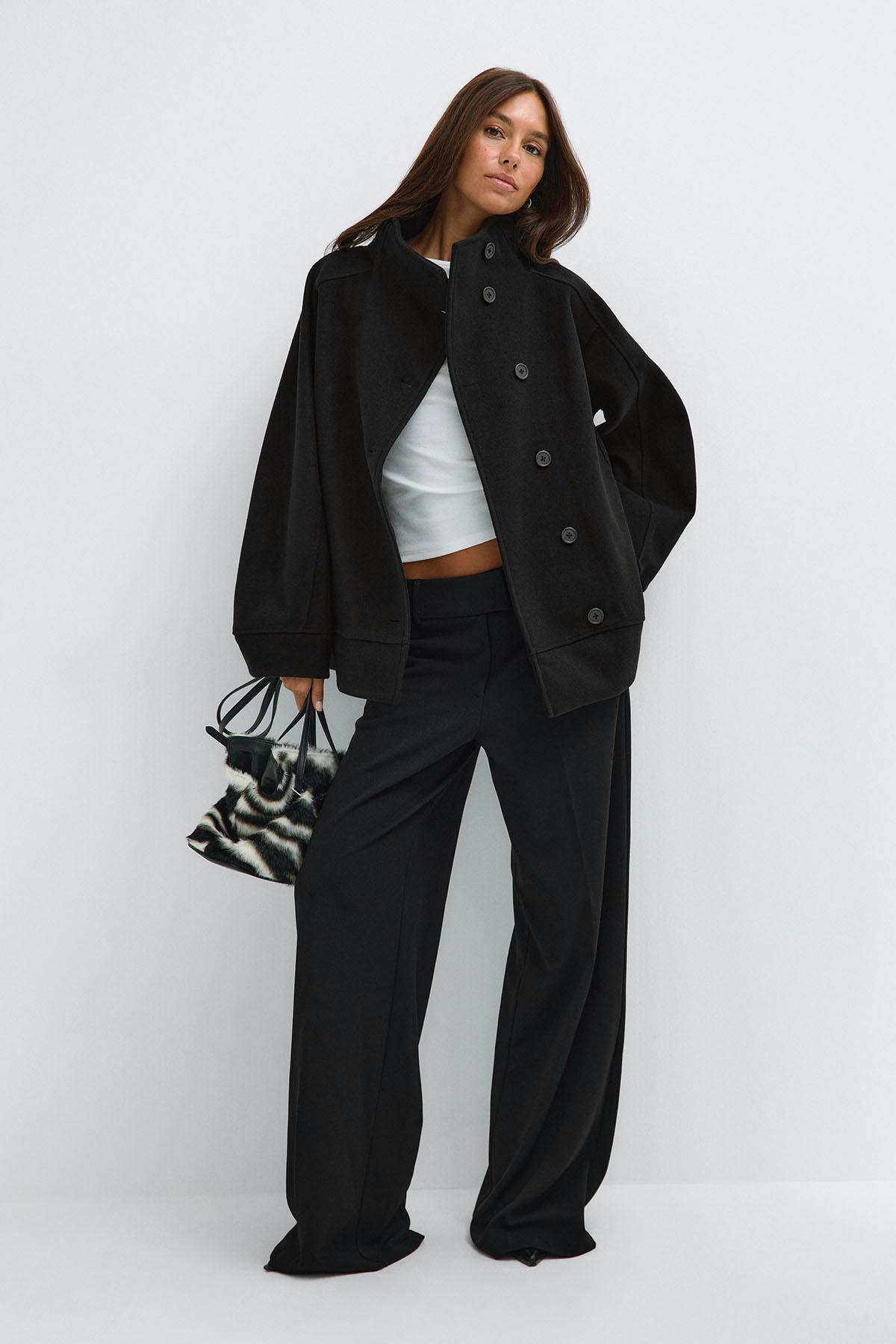 Funnel neck jacket