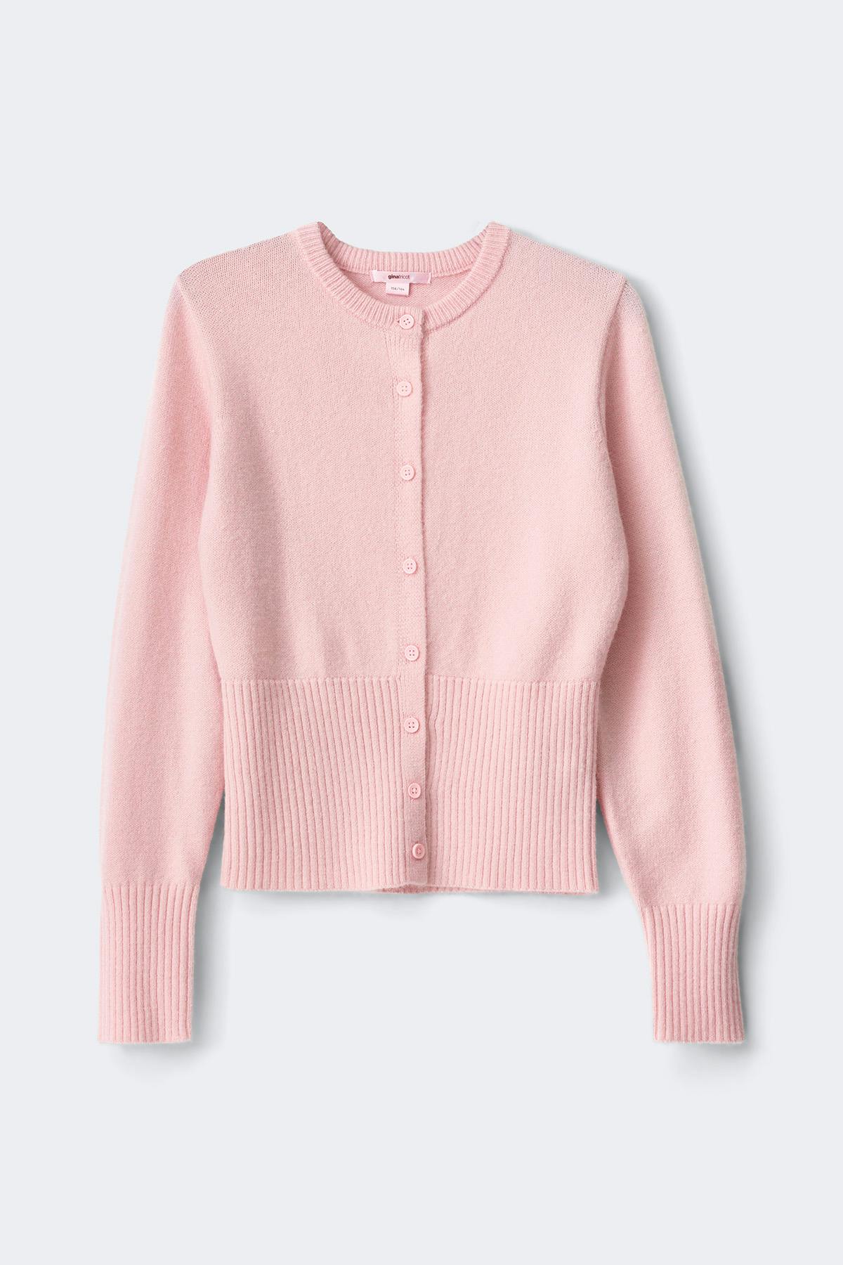 Y shaped knitted cardigan