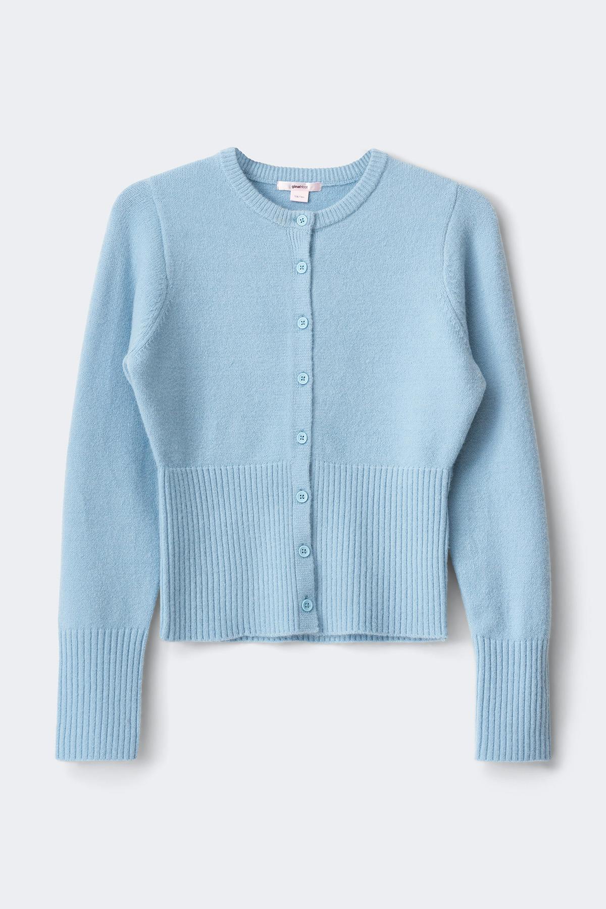 Y shaped knitted cardigan