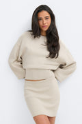 Knitted mini skirt