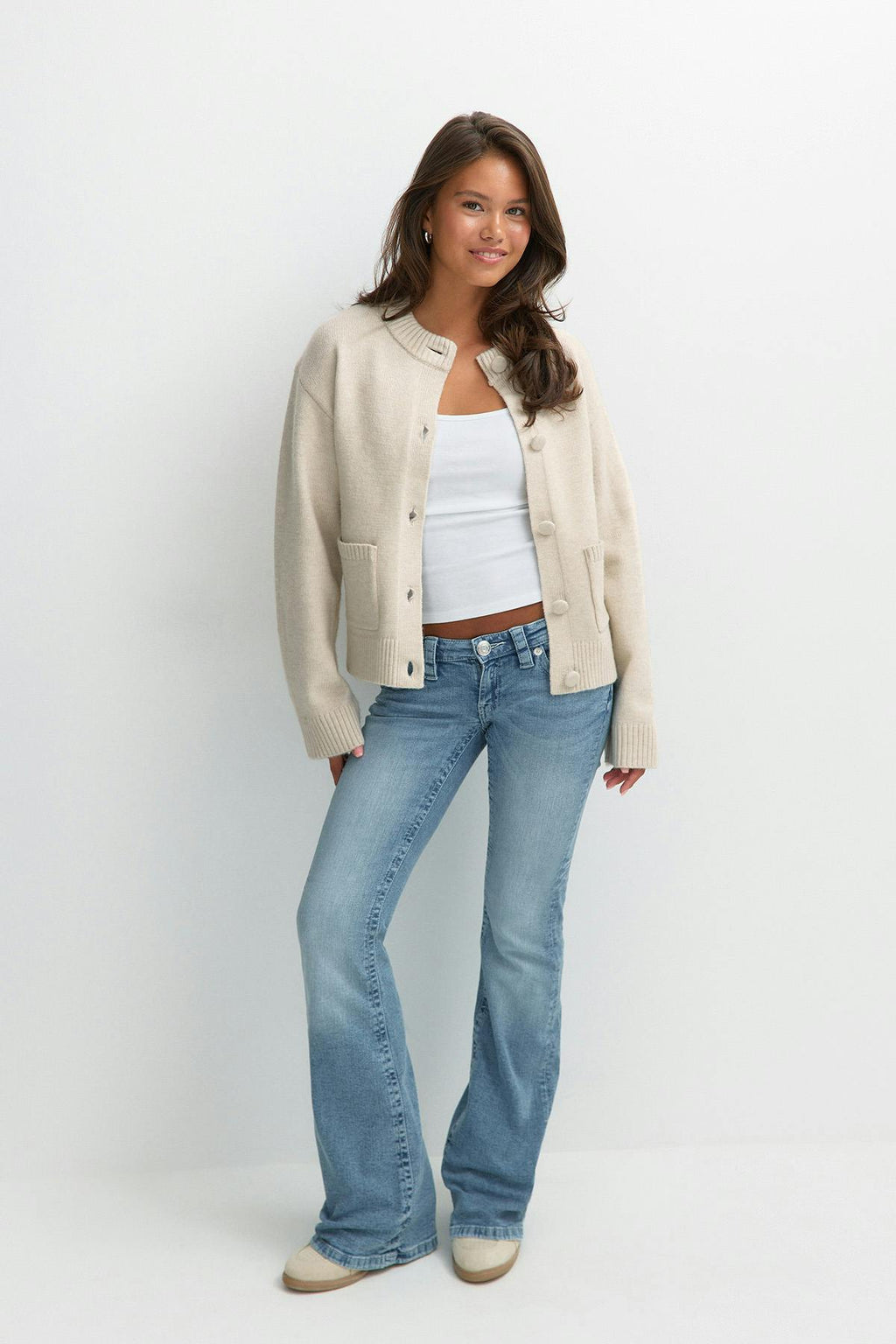 Y knitted cardigan