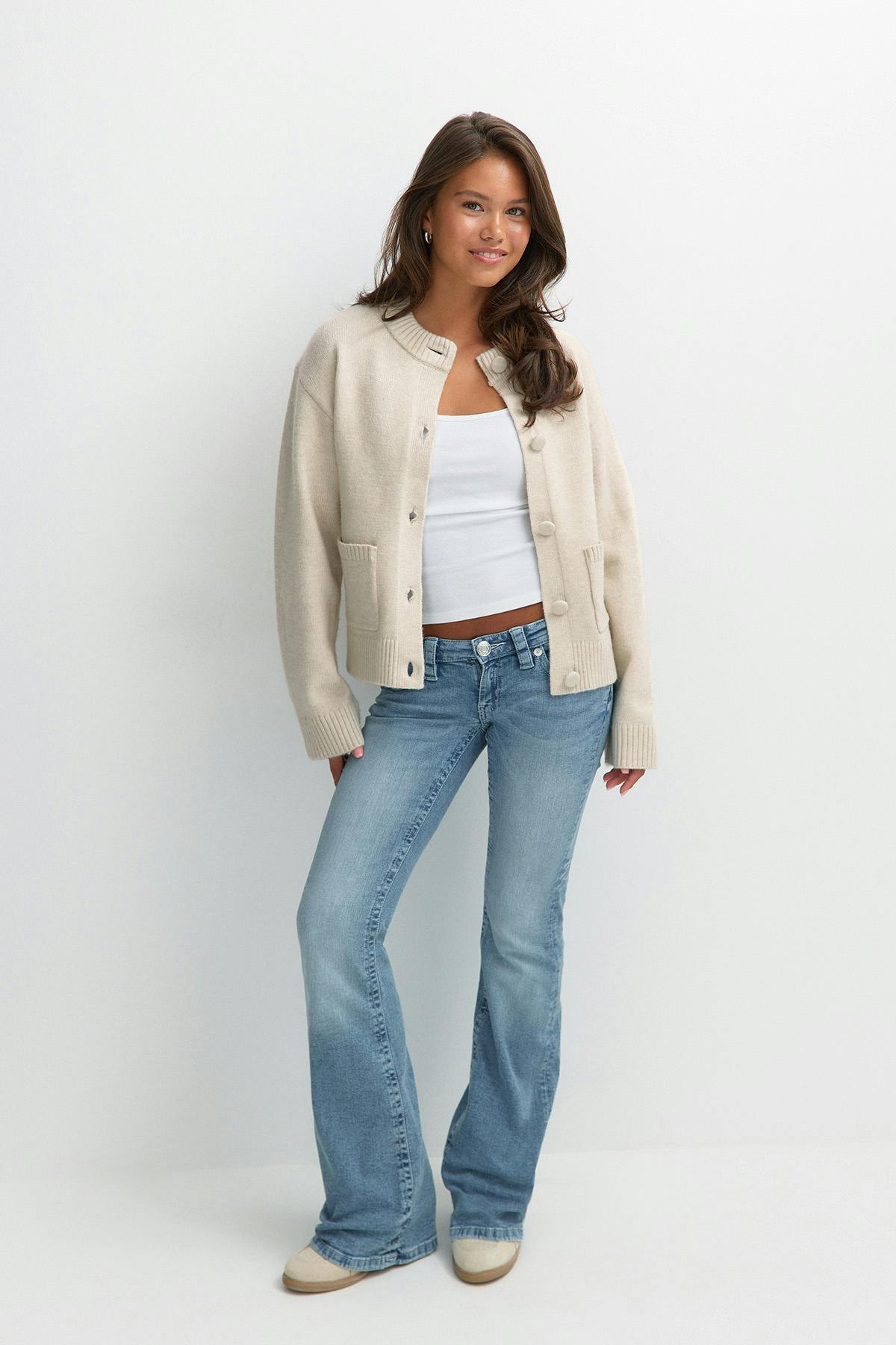 Y knitted cardigan