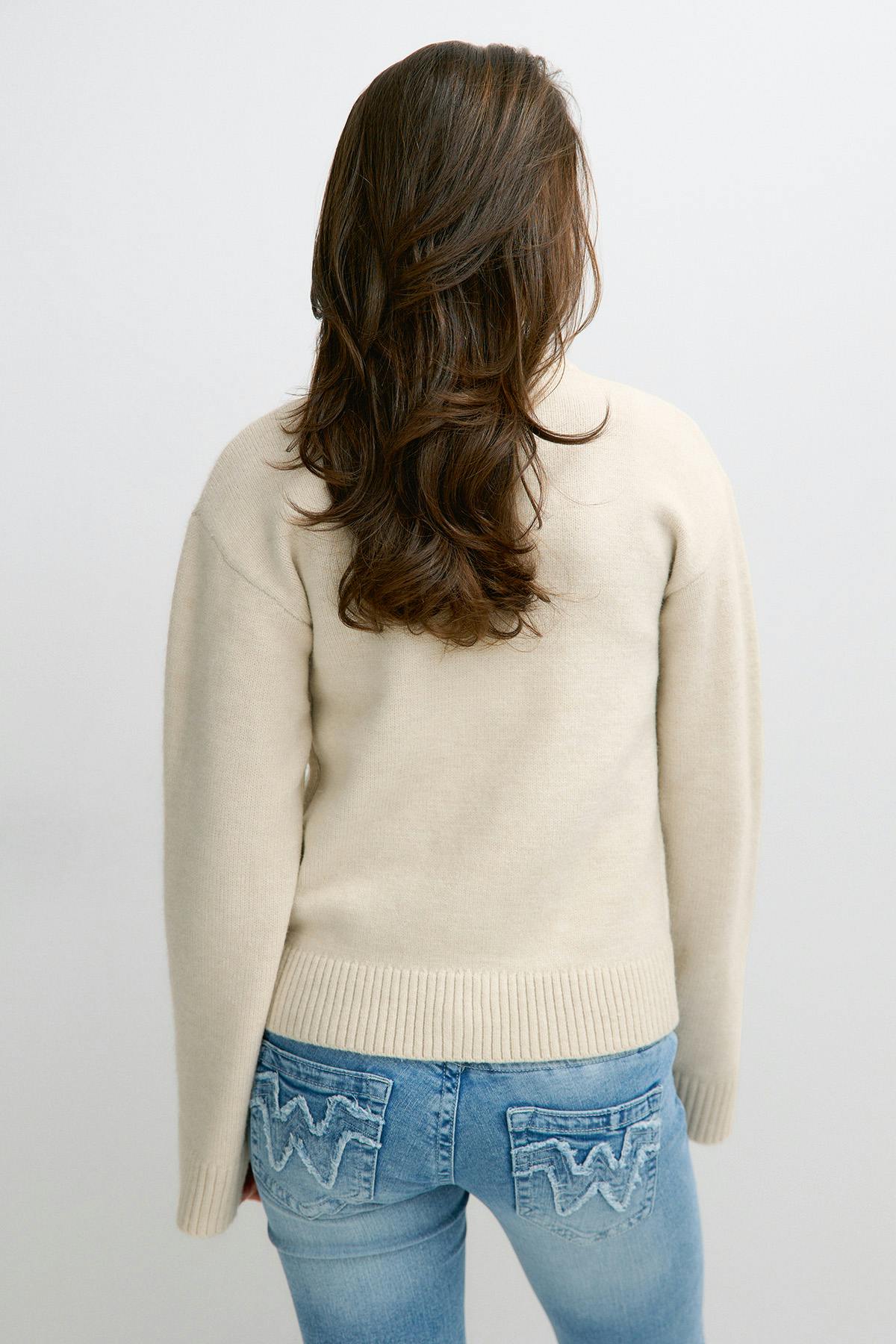 Y knitted cardigan