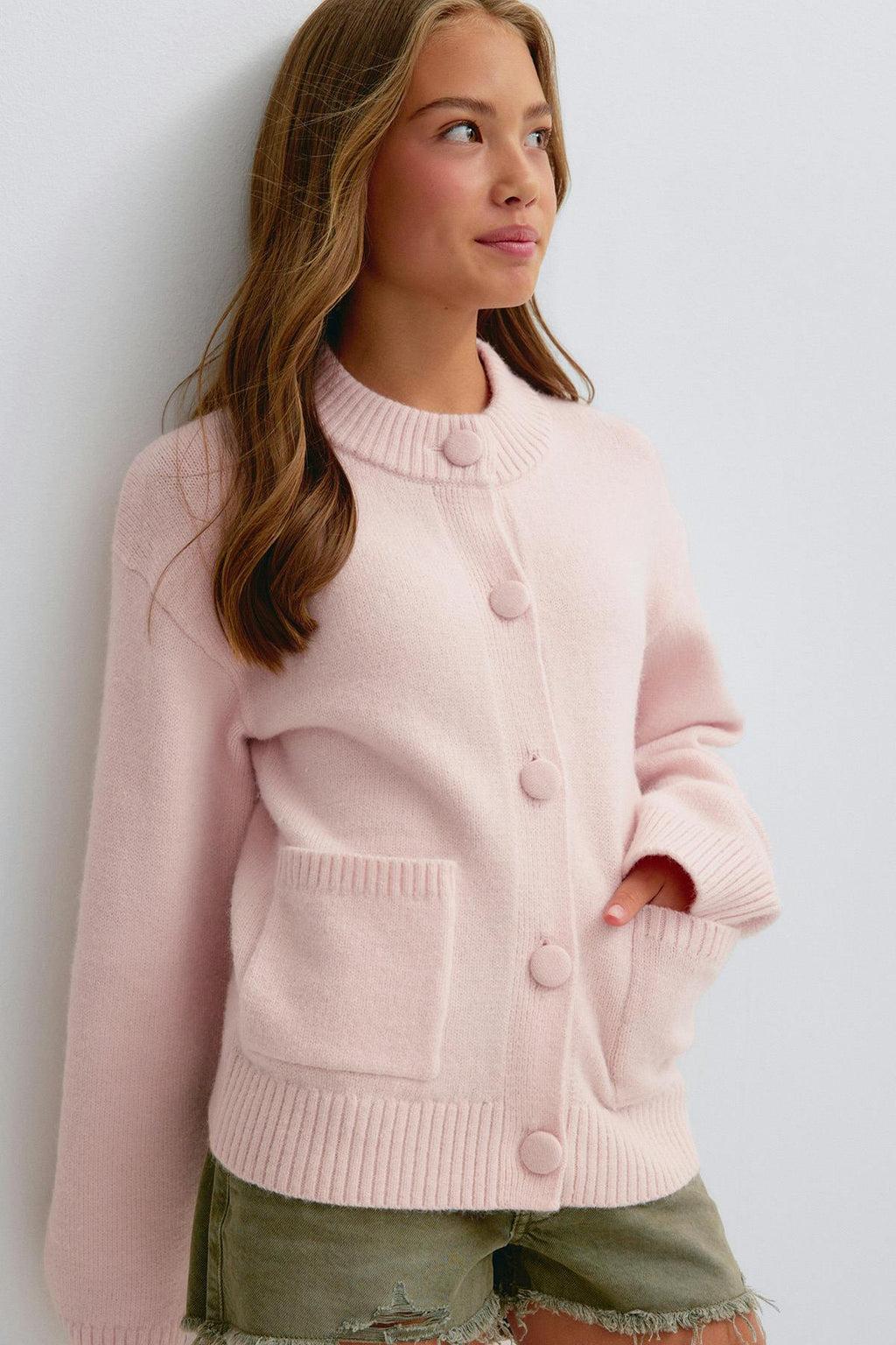Y knitted cardigan