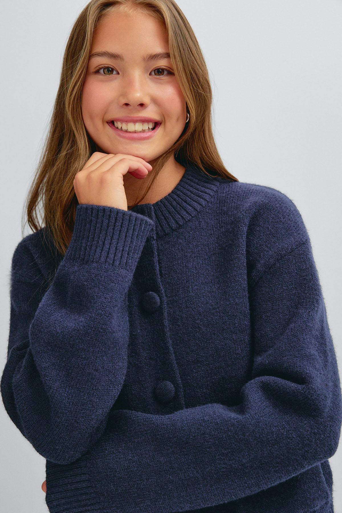 Y knitted cardigan