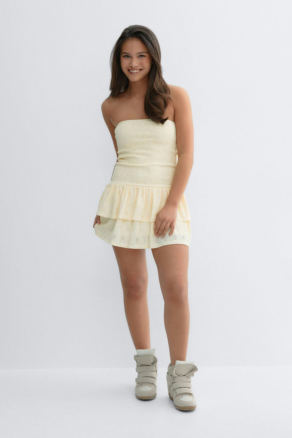 Y broderie anglais dress