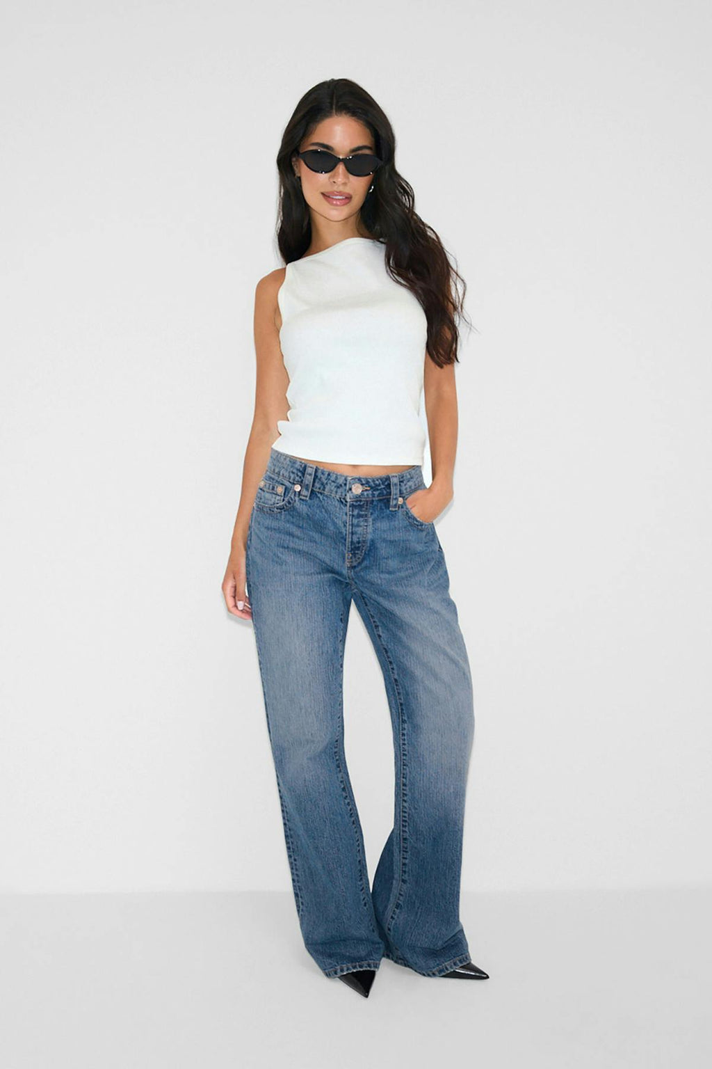 Rebel low wide jeans