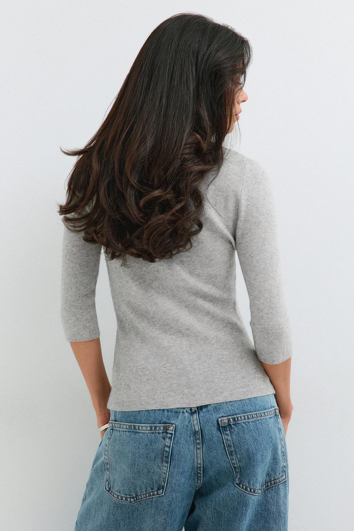 Knitted polo top