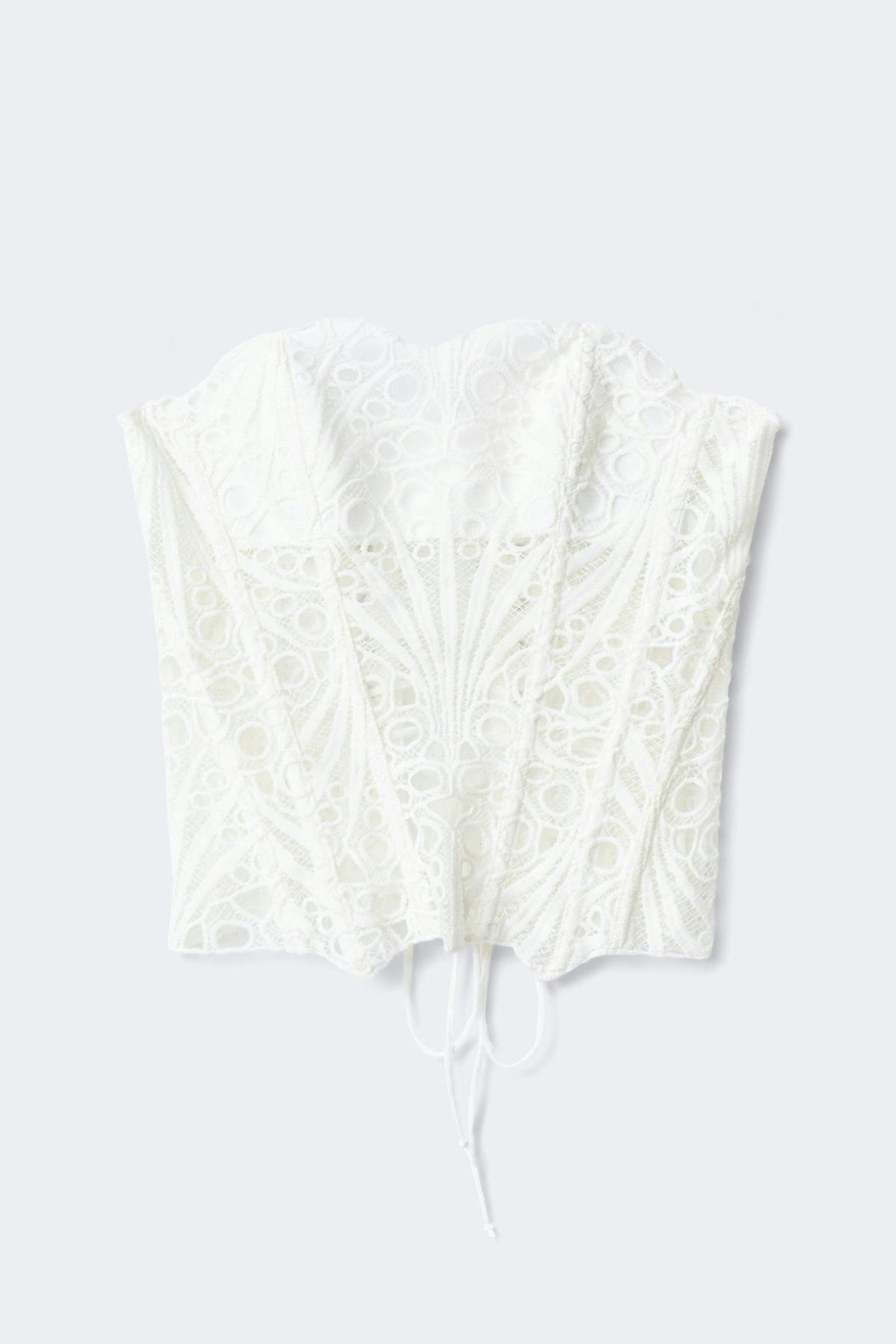 Embroidered corset top