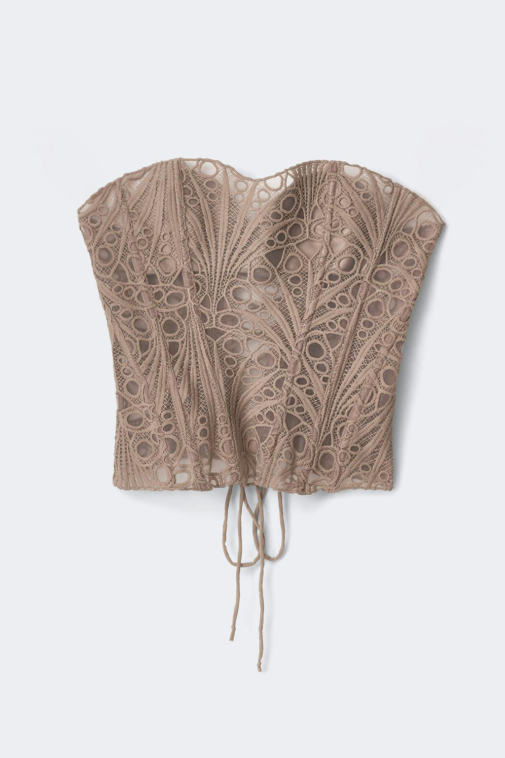 Embroidered corset top
