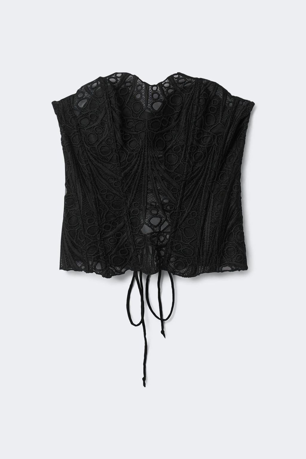 Embroidered corset top