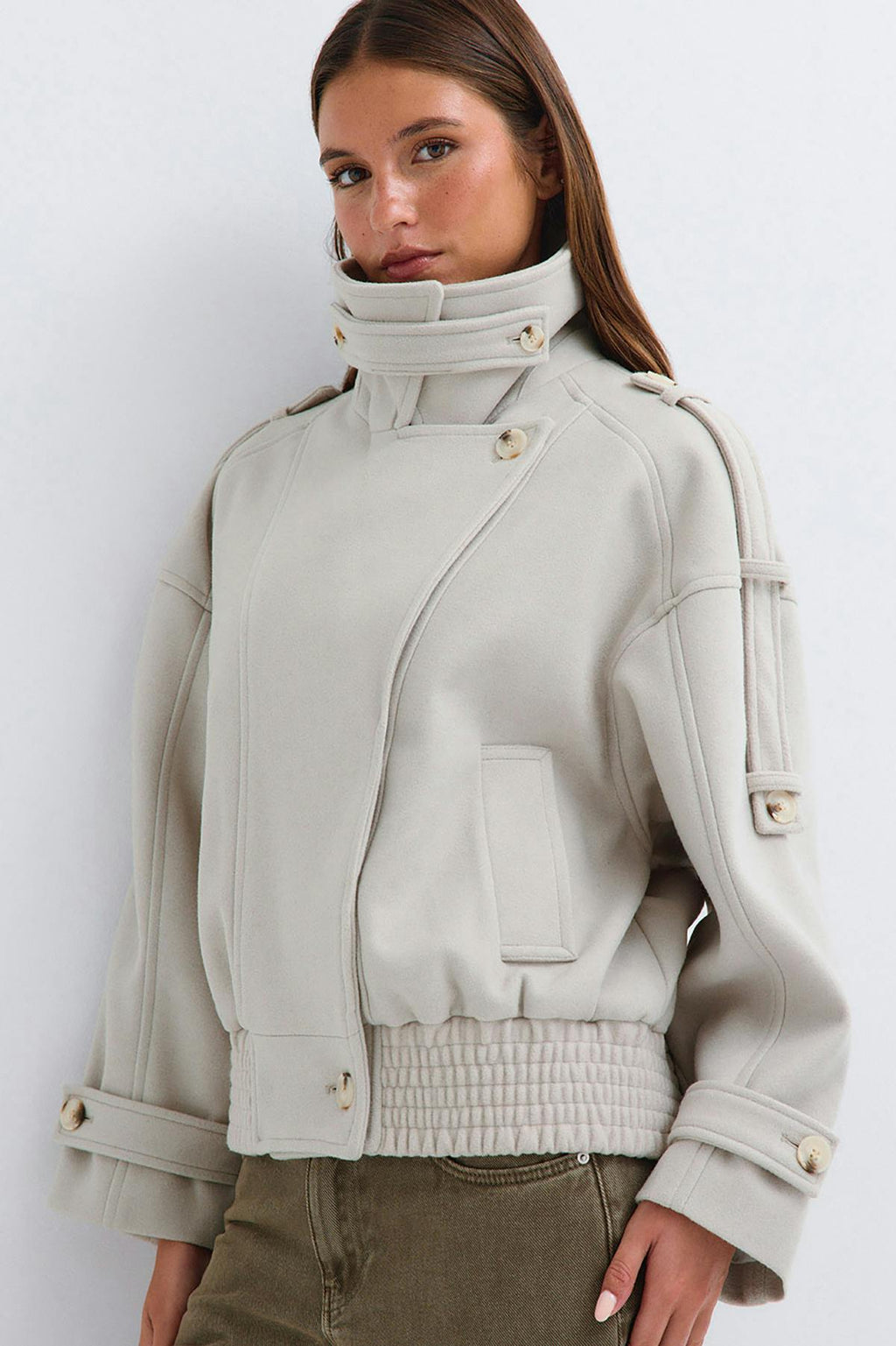 Wool blend jacket