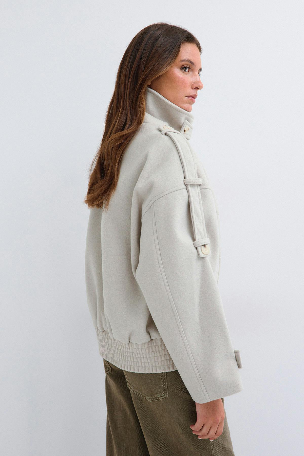 Wool blend jacket