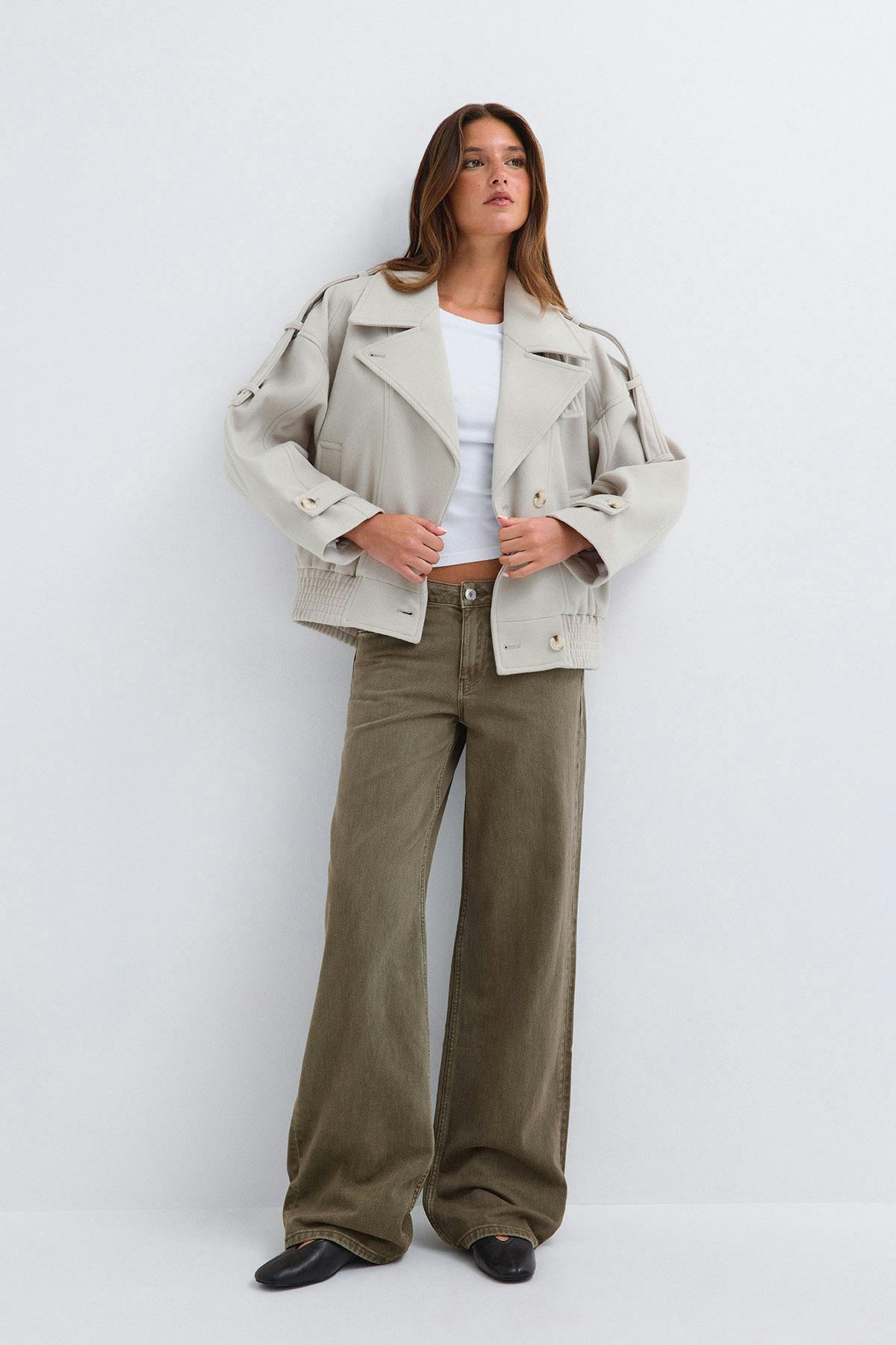 Wool blend jacket