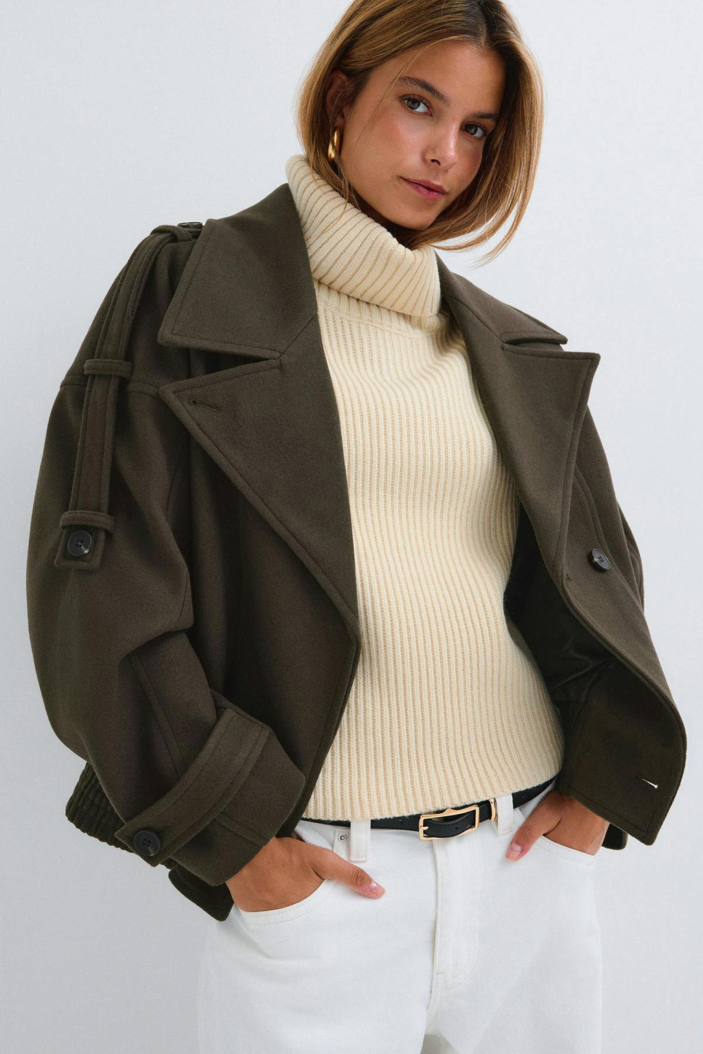 Wool blend jacket