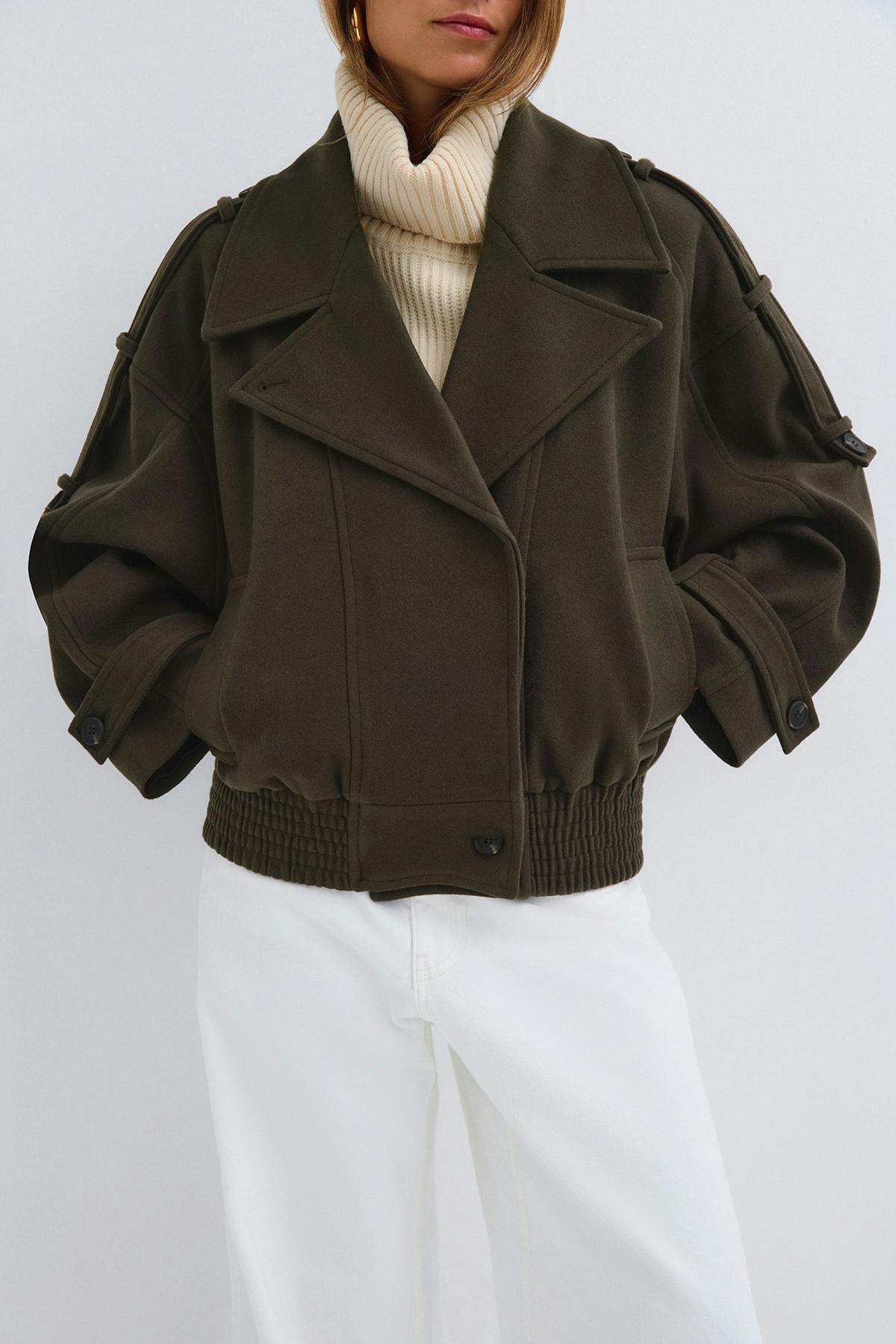 Wool blend jacket