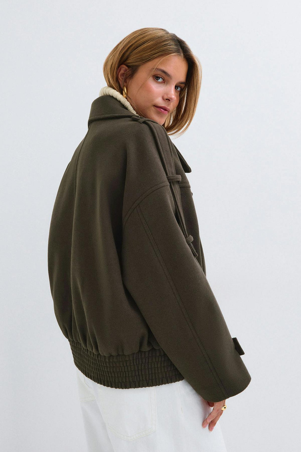 Wool blend jacket