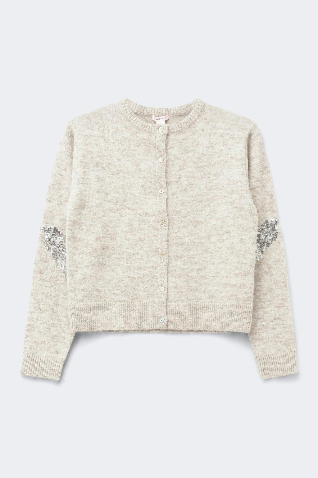 Y knitted sequin cardigan