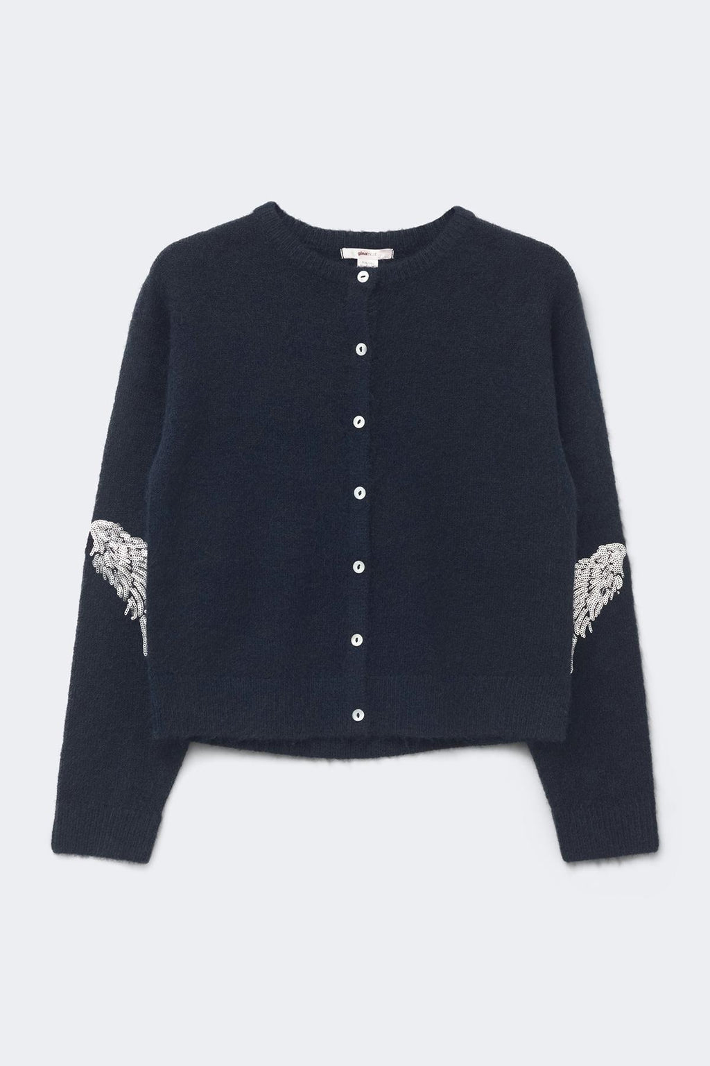 Y knitted sequin cardigan