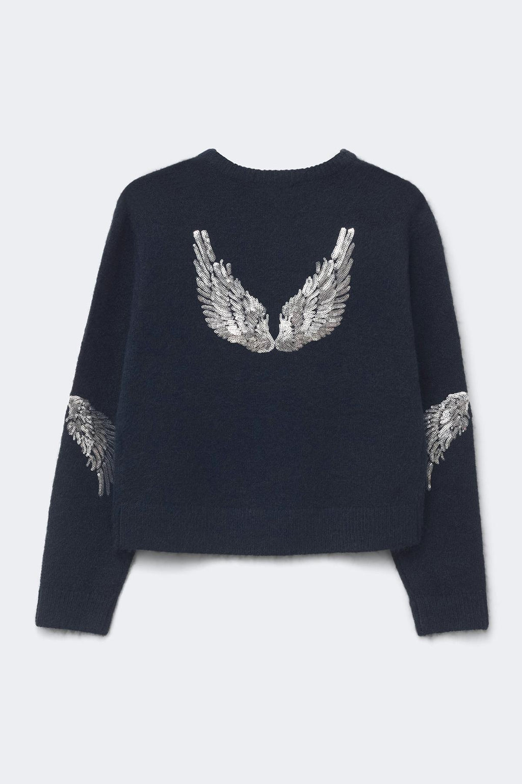 Y knitted sequin cardigan
