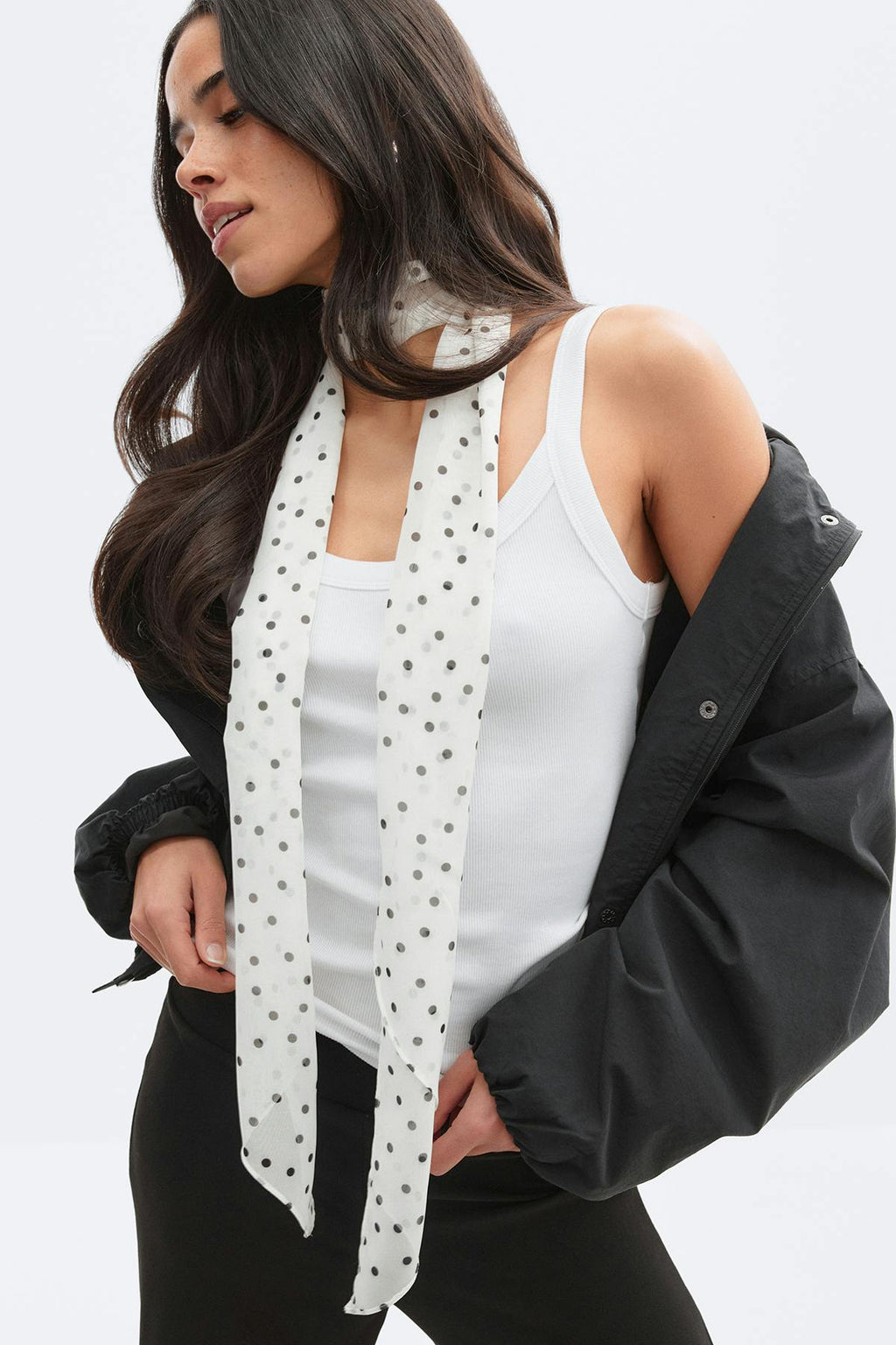 Slim chiffon scarf