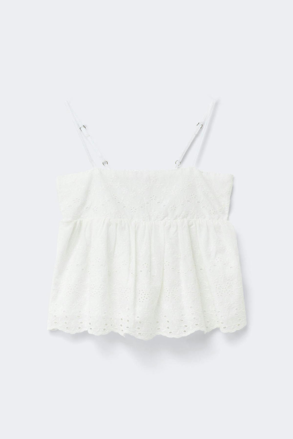 Y broderie anglaise singlet
