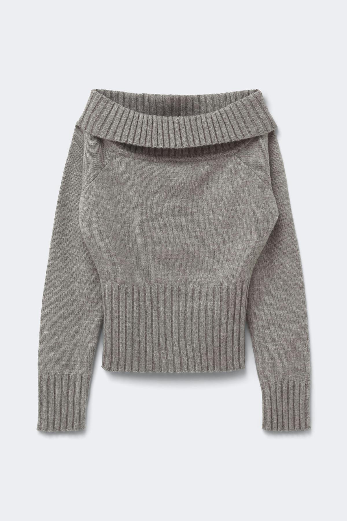 14+ knitted off shoulder top