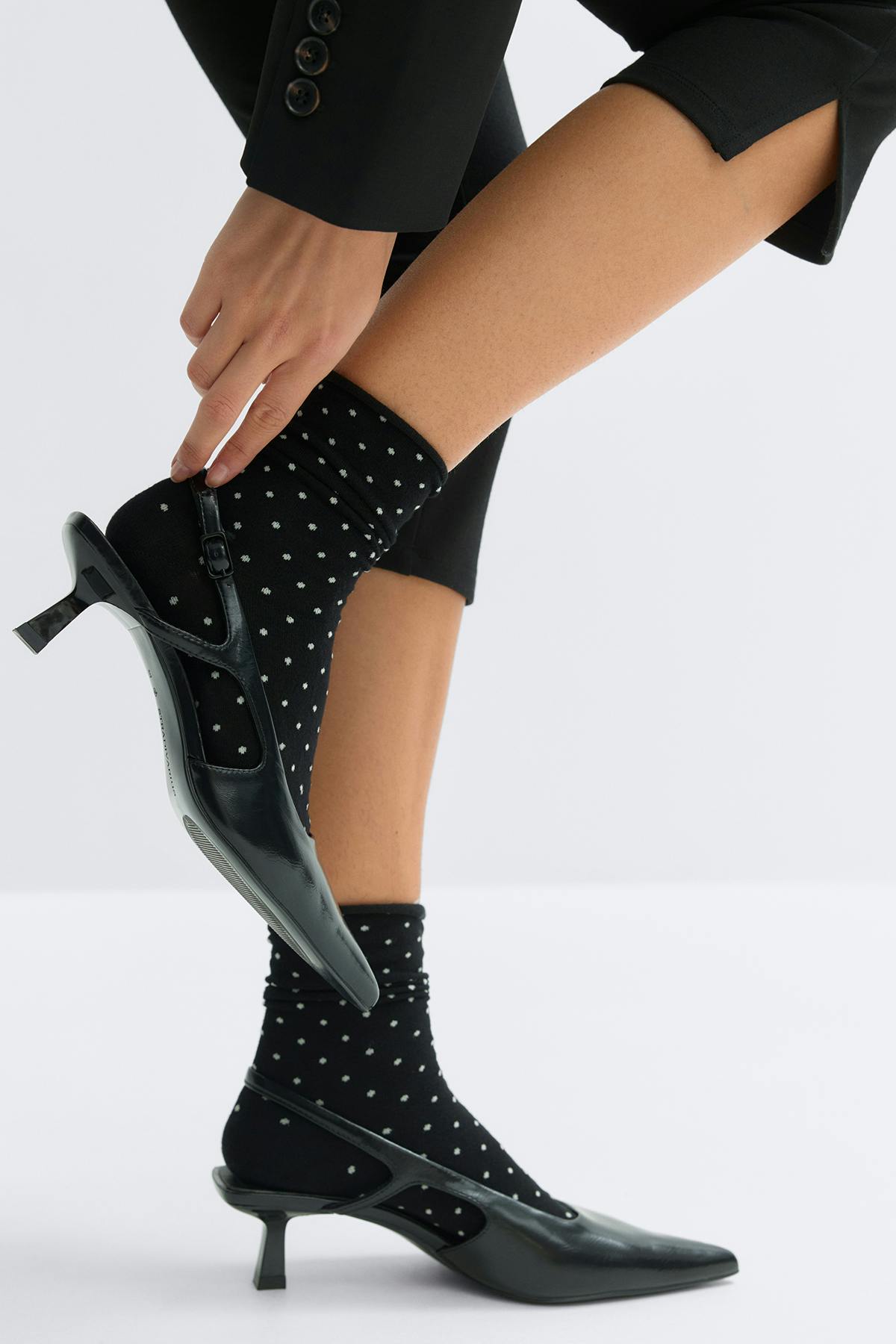 2-pack dotted socks
