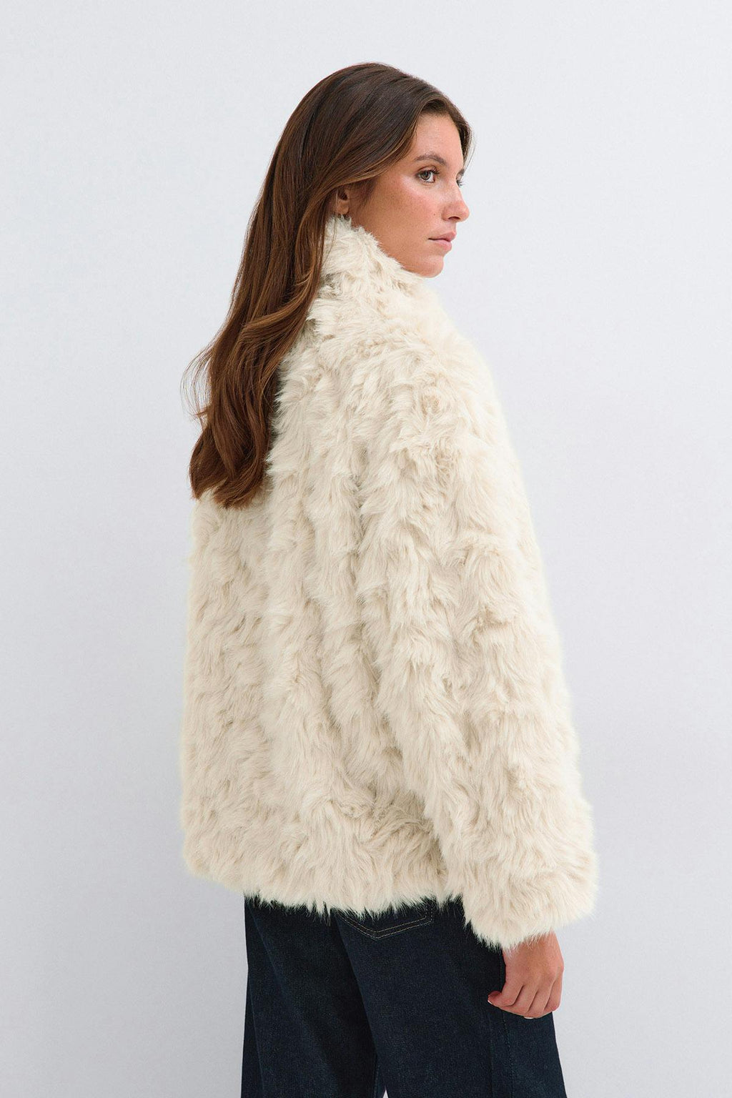 Faux fur jacket