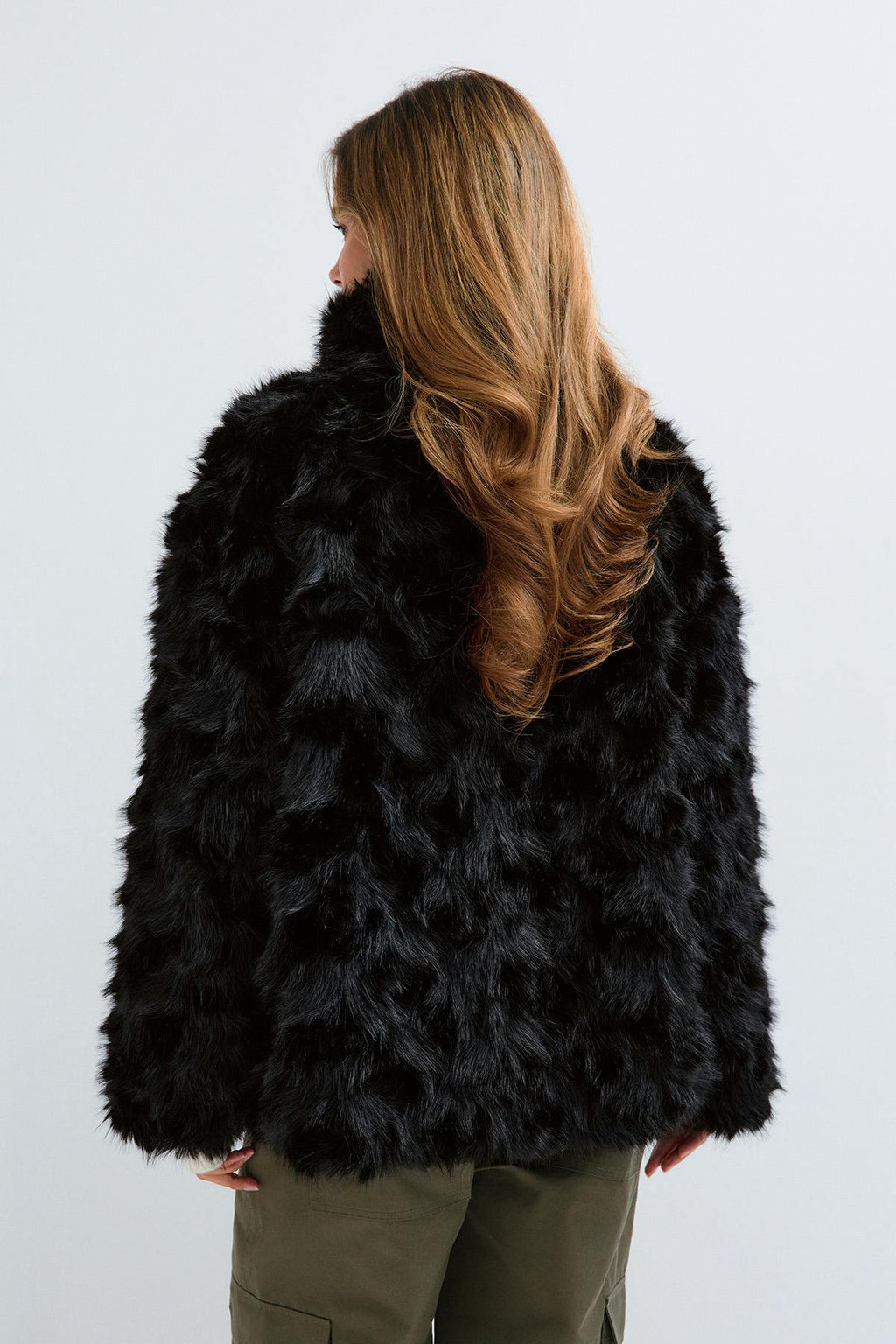 Faux fur jacket