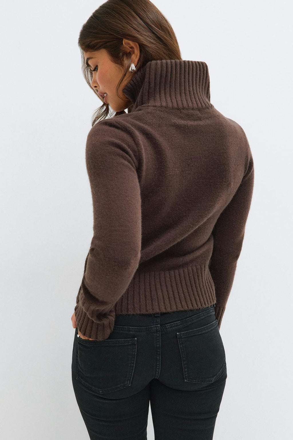 14+ knitted zip cardigan