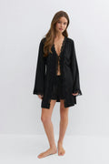 Lace loungewear robe