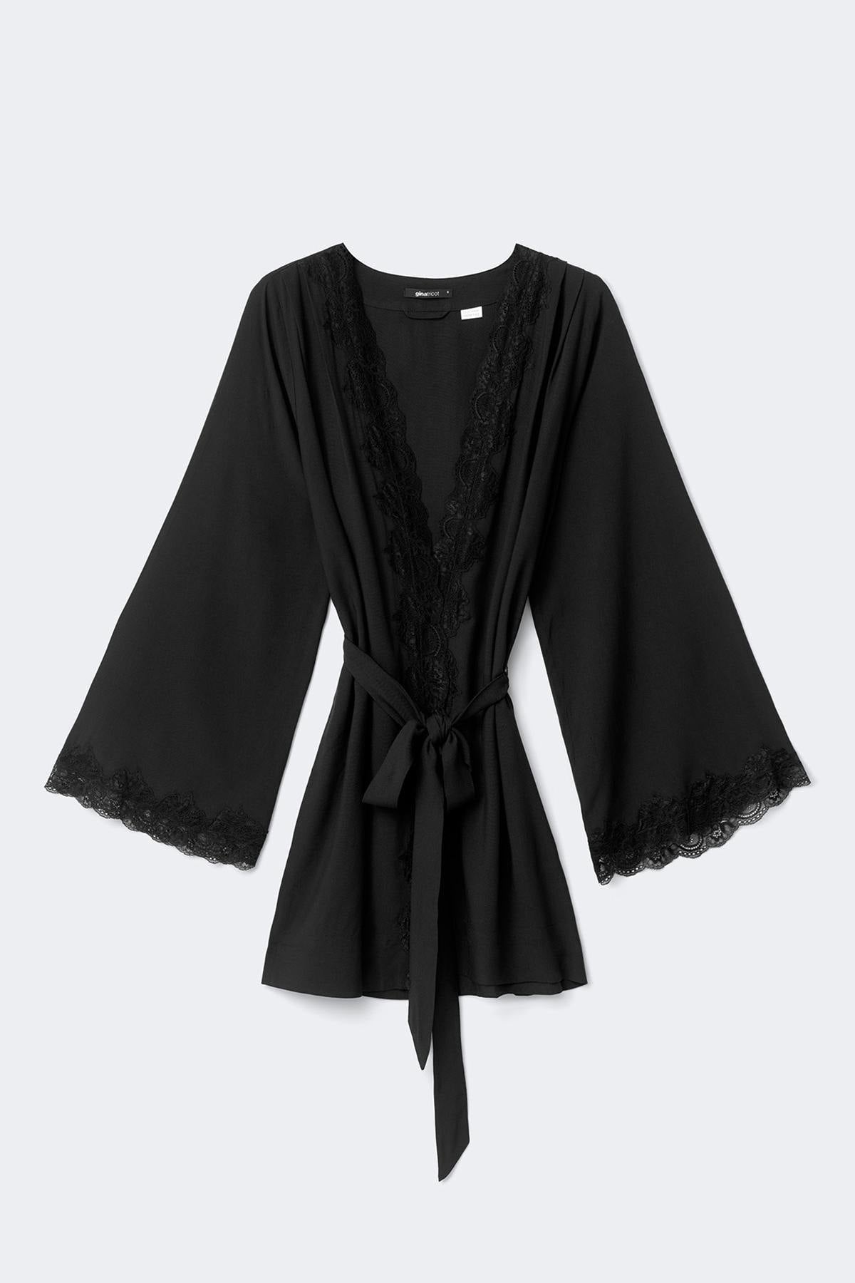 Lace loungewear robe