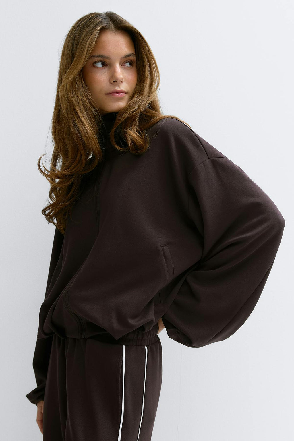 Soft sporty zip jacket
