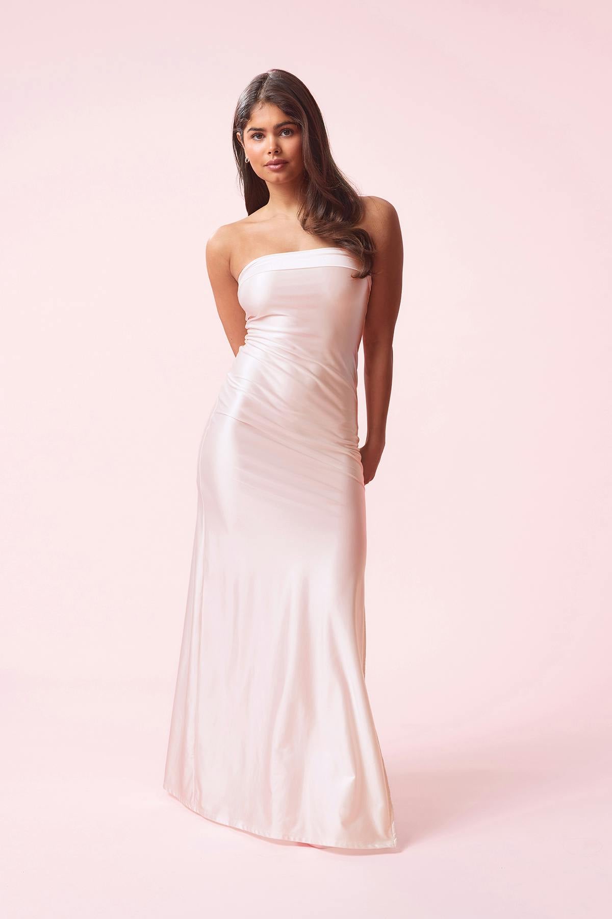 14+ prom satin dress