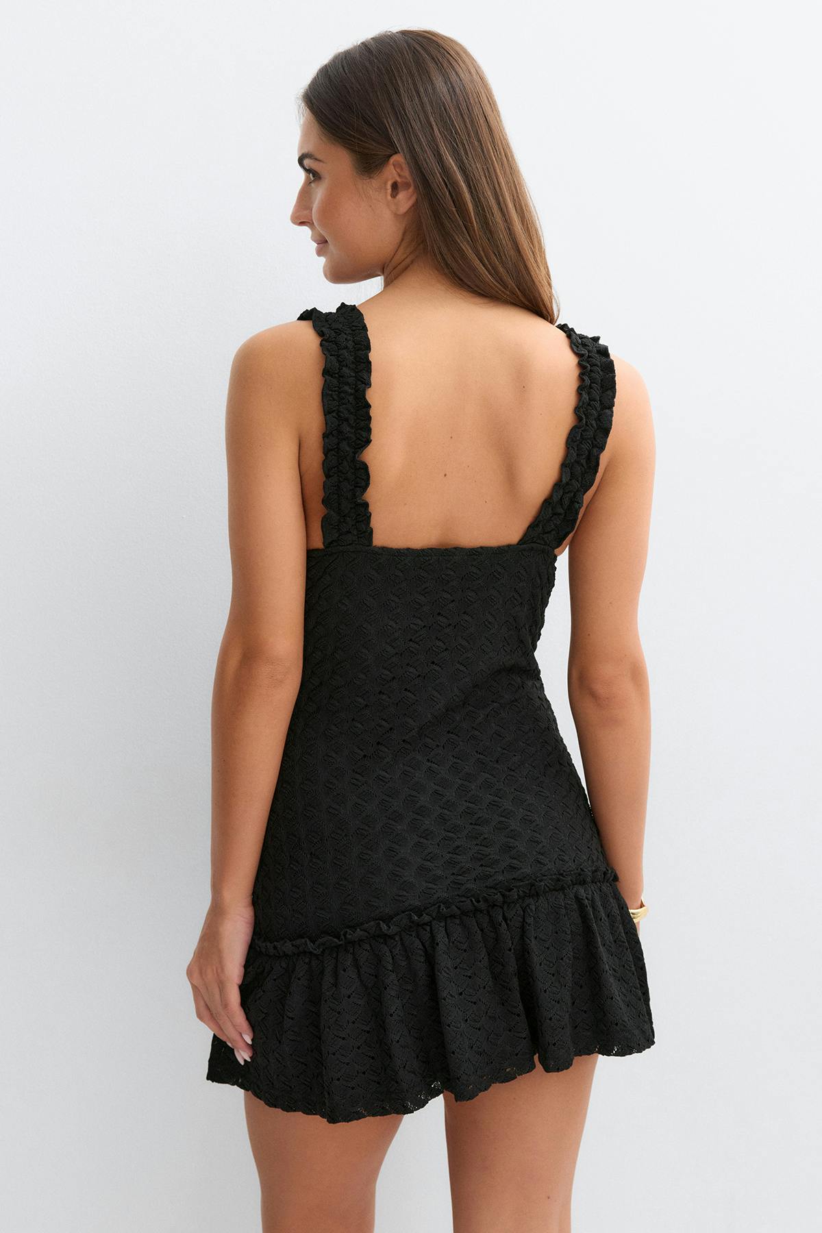14+ crochet mini dress