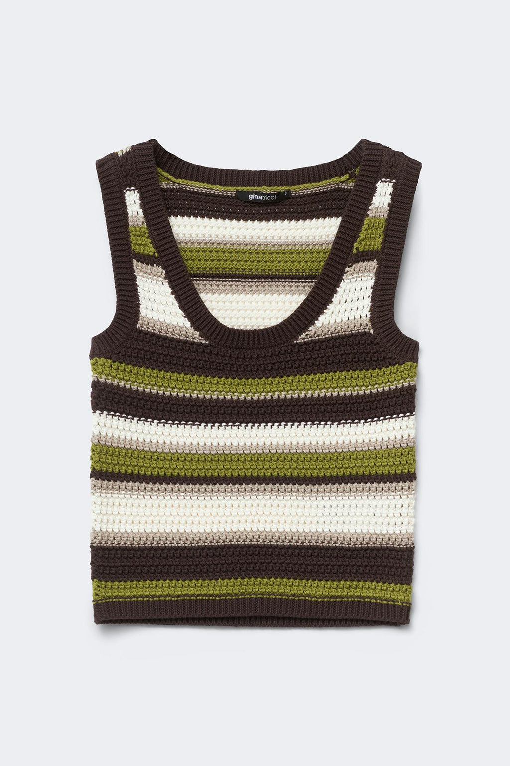 Multi stripe knitted top