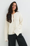 Knitted button cardigan