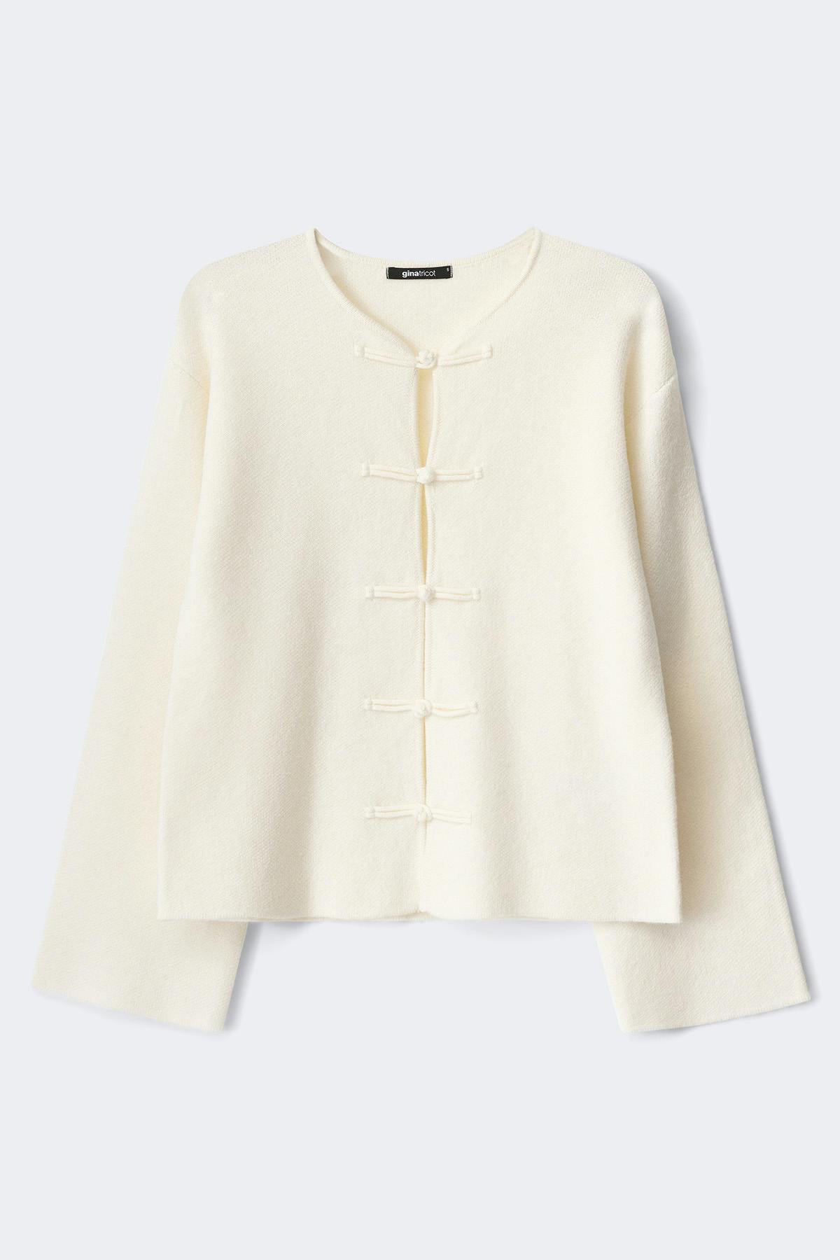 Knitted button cardigan