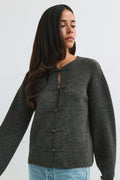 Knitted button cardigan