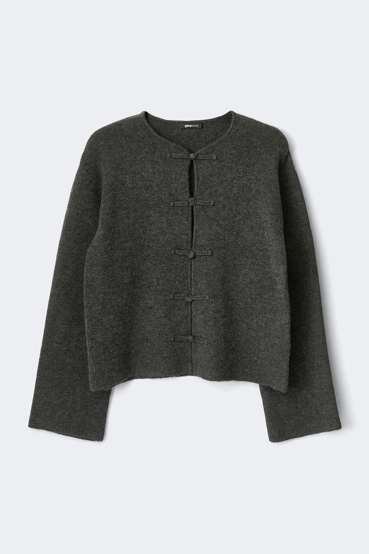 Knitted button cardigan