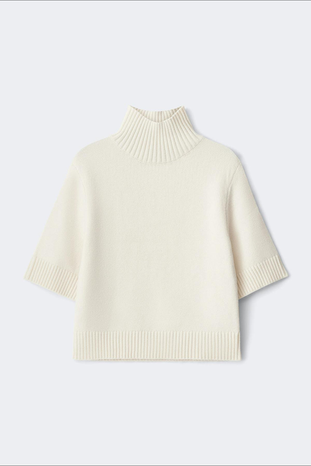 Short sleeve knitted polo top