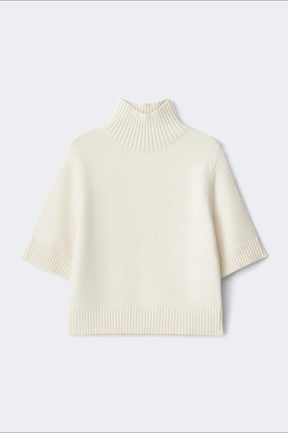 Short sleeve knitted polo top