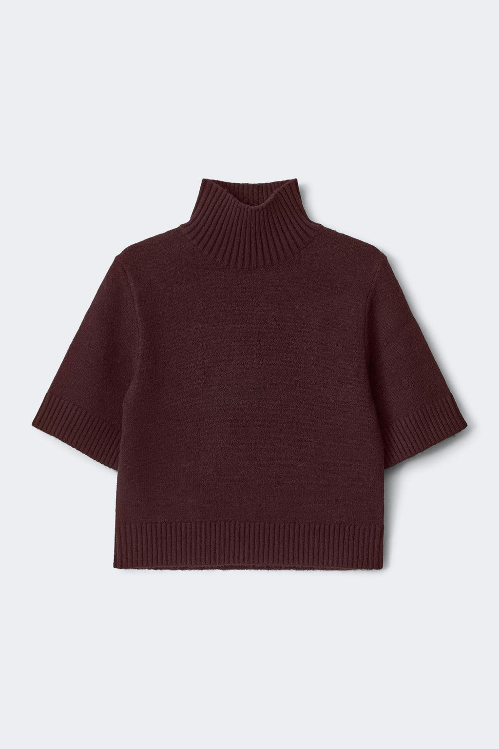 Short sleeve knitted polo top